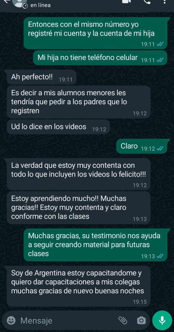 Testimonio Whatsapp 2